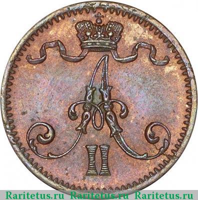 1 пенни (penni) 1875 года  