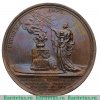 Настольная медаль "На рождение Великого Князя Александра Павловича" 1777 года, Российская Империя