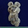 Знак «Олимпийский мишка - символ олимпиады-80» 1980 года, СССР