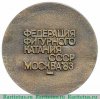Настольная медаль «Федерация фигурного катания СССР. Москва» 1983 года, СССР