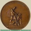 Настольная медаль "В память битвы при Кульме" 1813 года, Российская Империя
