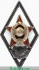 Знак «За окончание военной артиллерийской командной академии (Арт. Командная Ак.)», СССР