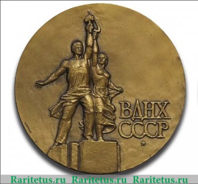 Настольная медаль «Выставка достижений народного хозяйства СССР» 1989 года, СССР