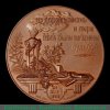 настольная медаль "100 лет со дня рождения А.С. Пушкина" 1899 года, Российская Империя